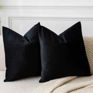 Elegant Black Accent Pillows